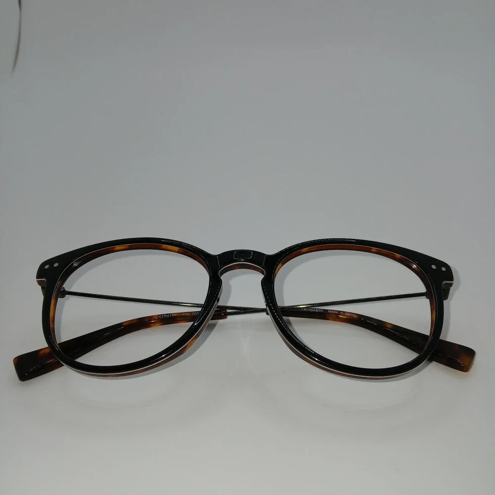 Trussardi VTR413K Col.02A1 Womens Eyeglasses Frame Dark Tortoise 50-19-145 mm